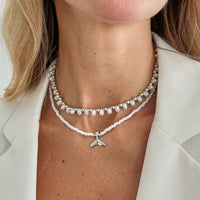 Thumbnail for Bohemia 2pcs Mermaid Tail Pendant Pearl Seed Beaded Necklace Set - ArtGalleryZen