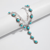 Thumbnail for Bohemia 2pcs Turquoise Heart Chain Y Necklace Set - ArtGalleryZen