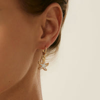 Thumbnail for Bohemia 3 Pairs Pearl Enamel Shell Starfish Dangle Earrings Set - ArtGalleryZen