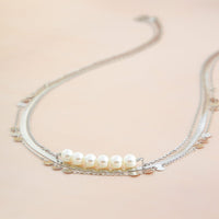 Thumbnail for Bohemia 3Pcs Layered Herringbone Pearl Belly Chain Set