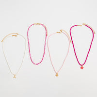 Thumbnail for Bohemia 4pcs Mermaid Shell Enamel Flower Pendant Seed Beaded Necklace Set - ArtGalleryZen