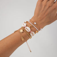 Thumbnail for Bohemia 5pcs Dolphin Conch Starfish Charm Seed Beaded Bracelet Set - ArtGalleryZen