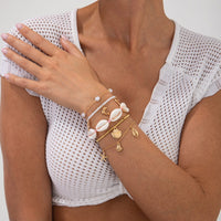 Thumbnail for Bohemia 5pcs Dolphin Conch Starfish Charm Seed Beaded Bracelet Set - ArtGalleryZen