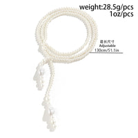 Thumbnail for Bohemia Artificial Pearl Long Chain Y Necklace - ArtGalleryZen