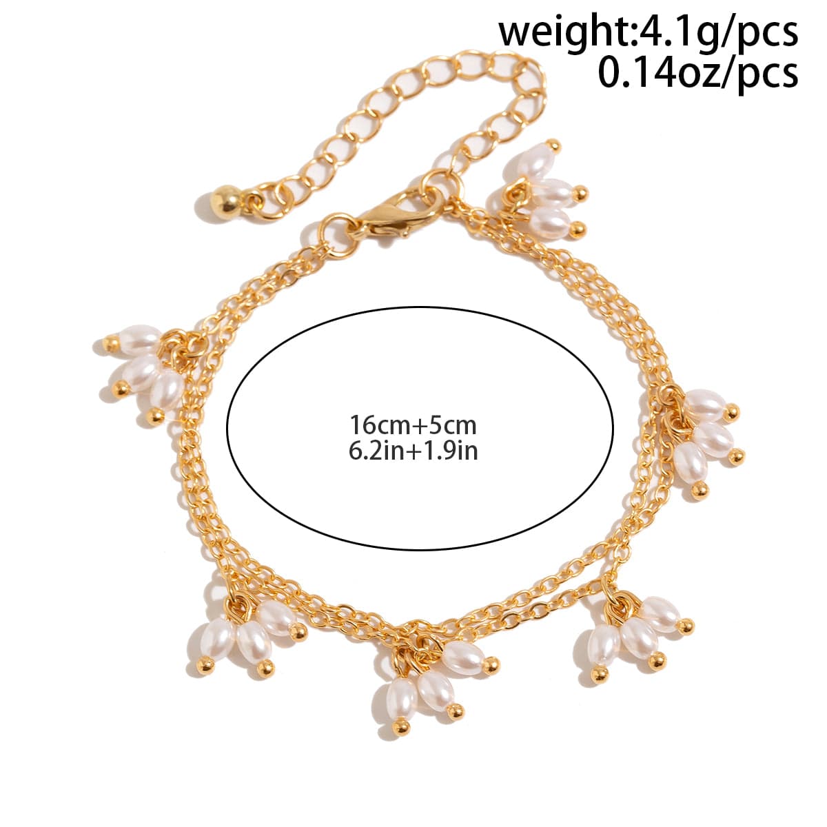 Bohemia Chic Layered Pearl Tassel Bracelet - ArtGalleryZen