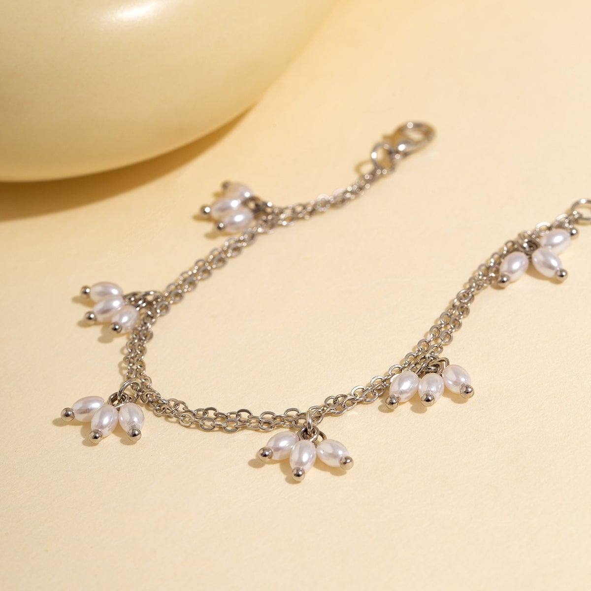 Bohemia Chic Layered Pearl Tassel Bracelet - ArtGalleryZen