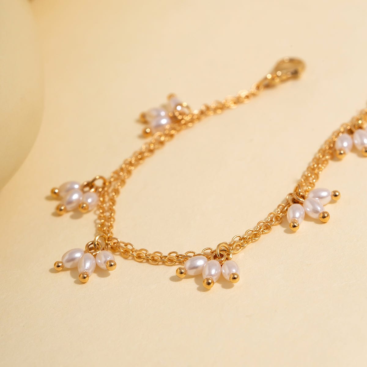 Bohemia Chic Layered Pearl Tassel Bracelet - ArtGalleryZen