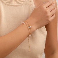 Thumbnail for Bohemia Chic Layered Pearl Tassel Bracelet