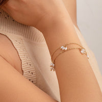 Thumbnail for Bohemia Chic Layered Pearl Tassel Bracelet