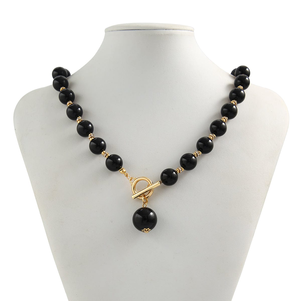 Bohemia Chic Pearl Chain Toggle Clasp Necklace