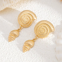 Thumbnail for Bohemia Chunky Conch Dangle Earrings