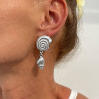 Thumbnail for Bohemia Chunky Conch Dangle Earrings
