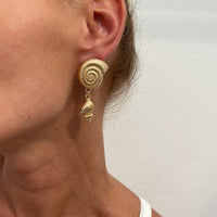 Thumbnail for Bohemia Chunky Conch Dangle Earrings