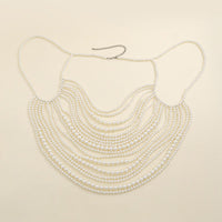 Thumbnail for Bohemia Chunky Layered Pearl Backless Body Chain Bra