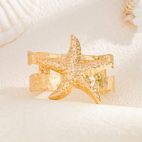 Thumbnail for Bohemia Chunky Starfish Hollow Bangle Bracelet - ArtGalleryZen
