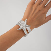 Thumbnail for Bohemia Chunky Starfish Hollow Bangle Bracelet - ArtGalleryZen