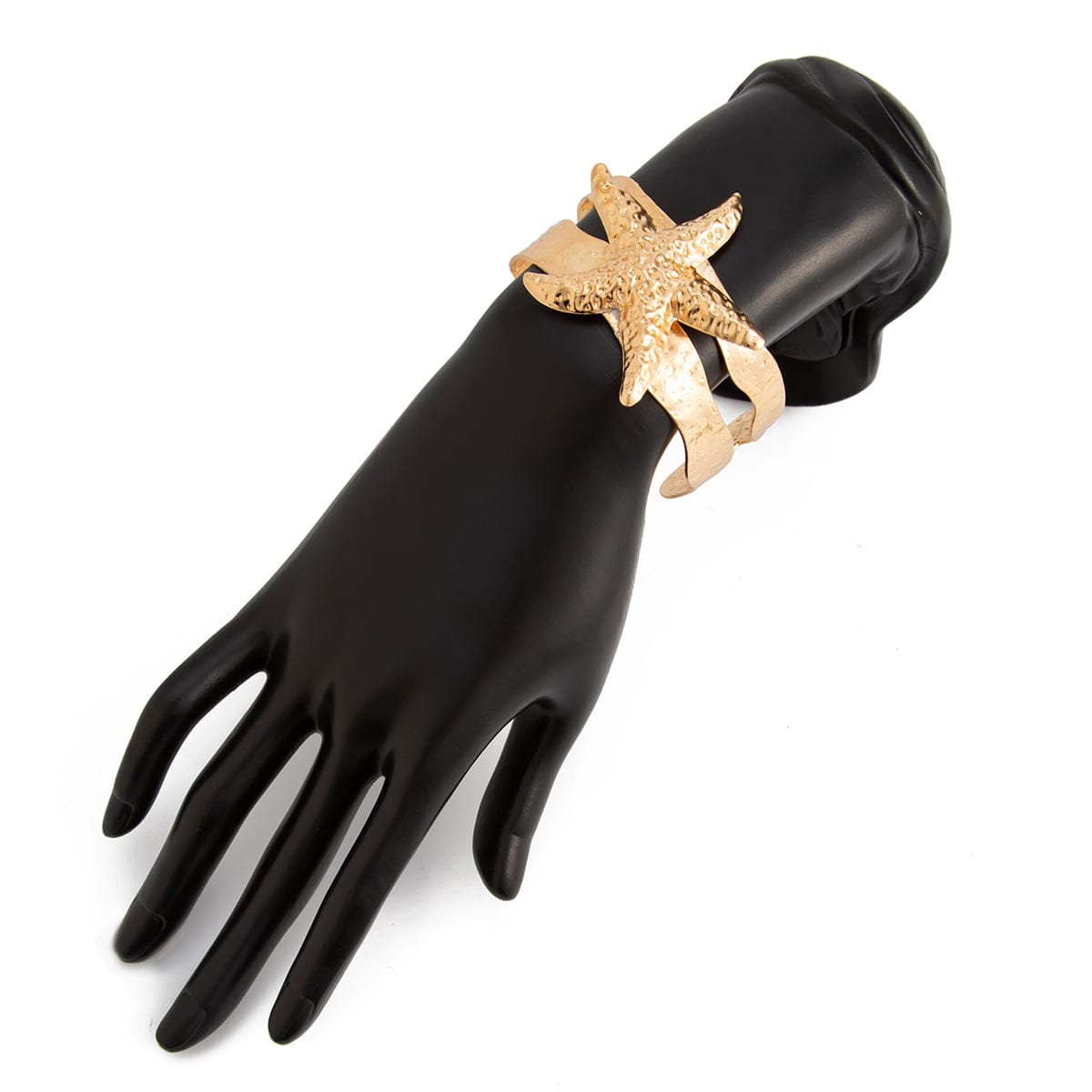 Bohemia Chunky Starfish Hollow Bangle Bracelet - ArtGalleryZen