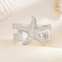 Thumbnail for Bohemia Chunky Starfish Hollow Bangle Bracelet - ArtGalleryZen