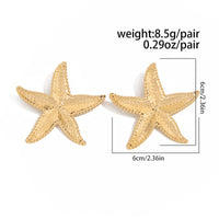 Thumbnail for Bohemia Chunky Textured Starfish Earrings - ArtGalleryZen