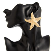 Thumbnail for Bohemia Chunky Textured Starfish Earrings - ArtGalleryZen