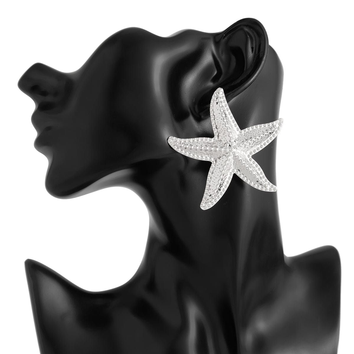 Bohemia Chunky Textured Starfish Earrings - ArtGalleryZen