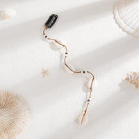 Thumbnail for Bohemia Conch Seed Beaded Chain Hair Clip - ArtGalleryZen