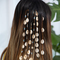 Thumbnail for Bohemia Conch Seed Beaded Chain Hair Clip - ArtGalleryZen