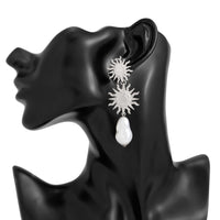 Thumbnail for Bohemia Dangling Sun Pearl Earrings - ArtGalleryZen