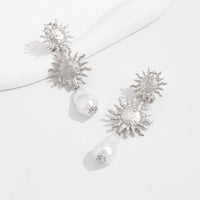 Thumbnail for Bohemia Dangling Sun Pearl Earrings - ArtGalleryZen