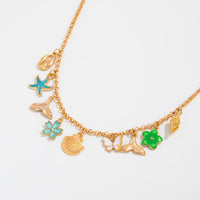 Thumbnail for Bohemia Enamel Bow Flower Starfish Tassel Belly Chain - ArtGalleryZen