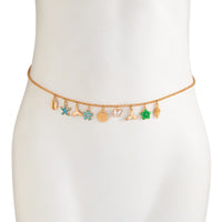 Thumbnail for Bohemia Enamel Bow Flower Starfish Tassel Belly Chain - ArtGalleryZen