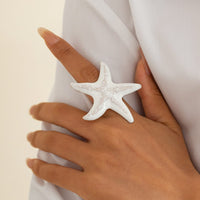 Thumbnail for Bohemia Enamel Starfish Ring - ArtGalleryZen
