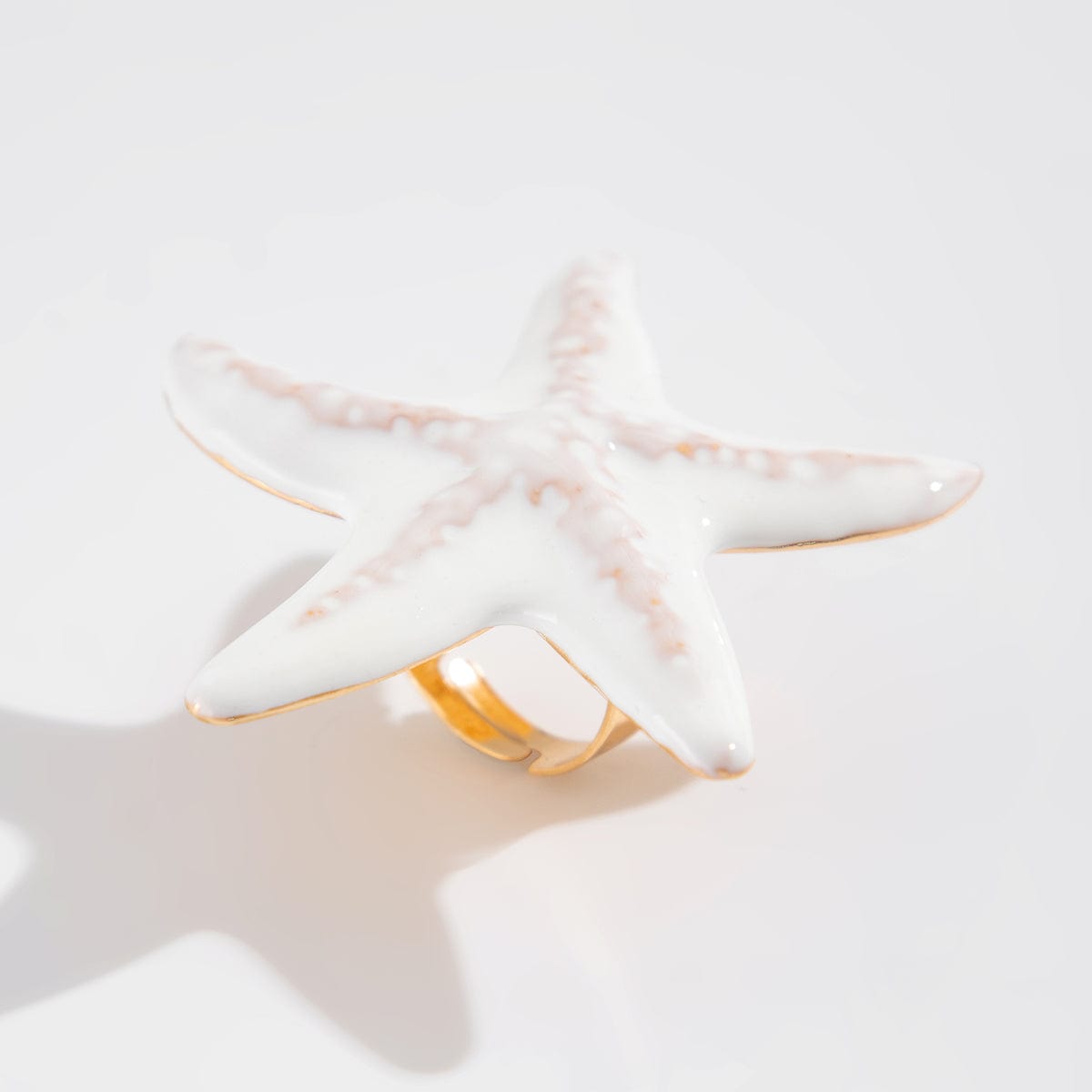 Bohemia Enamel Starfish Ring - ArtGalleryZen