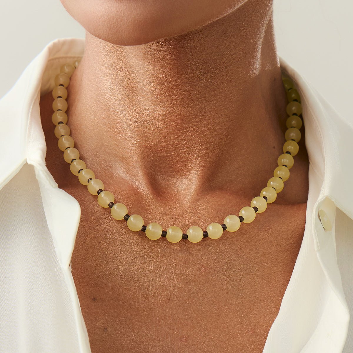 Bohemia Glass Seed Beaded Necklace - ArtGalleryZen