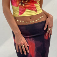 Thumbnail for Bohemia Gold Silver Tone Starfish Waist Chain - ArtGalleryZen