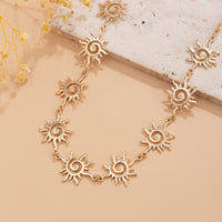 Thumbnail for Bohemia Gold Silver Tone Sun Belly Chain