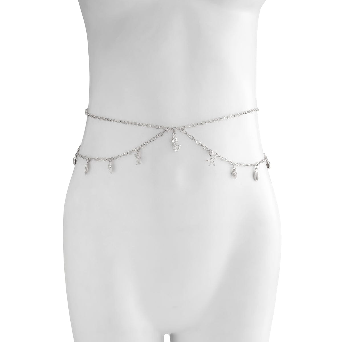 Bohemia Layered Conch Shell Starfish Tassel Belly Chain - ArtGalleryZen