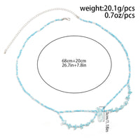 Thumbnail for Bohemia Layered Crystal Beaded Bowknot Pattern Belly Chain - ArtGalleryZen