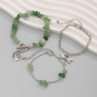 Thumbnail for Bohemia Layered Dragonfly Tree Charm Turquoise Stone Bracelet Set - ArtGalleryZen