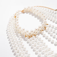 Thumbnail for Bohemia Layered Pearl Chain Shoulder Necklace