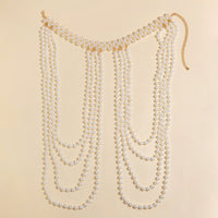 Thumbnail for Bohemia Layered Pearl Chain Shoulder Necklace