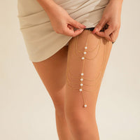 Thumbnail for Bohemia Layered Pearl Charm Elastic Thigh Leg Chain