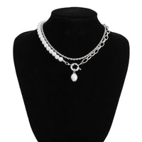 Thumbnail for Bohemia Layered Pearl Charm Rope Chain Necklace Set