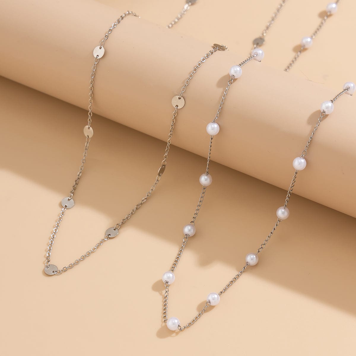 Bohemia Layered Pearl Sequin Saturn Belly Chain Set - ArtGalleryZen