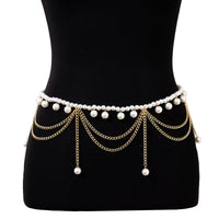 Thumbnail for Bohemia Layered Pearl Tassel Curb Waist Chain