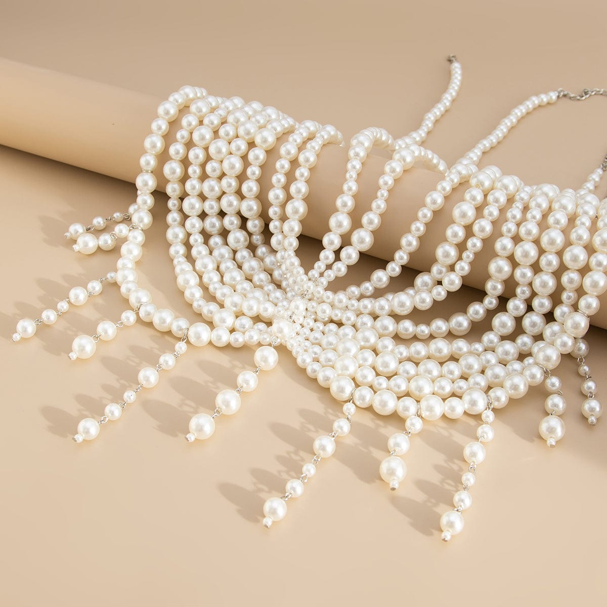 Bohemia Layered Pearl Tassel Halter Top Backless Body Chain Bra - ArtGalleryZen