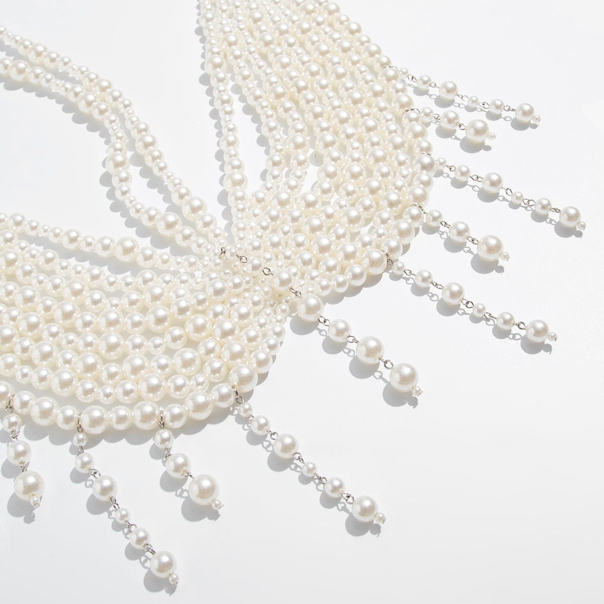 Bohemia Layered Pearl Tassel Halter Top Backless Body Chain Bra - ArtGalleryZen