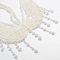 Thumbnail for Bohemia Layered Pearl Tassel Halter Top Backless Body Chain Bra - ArtGalleryZen