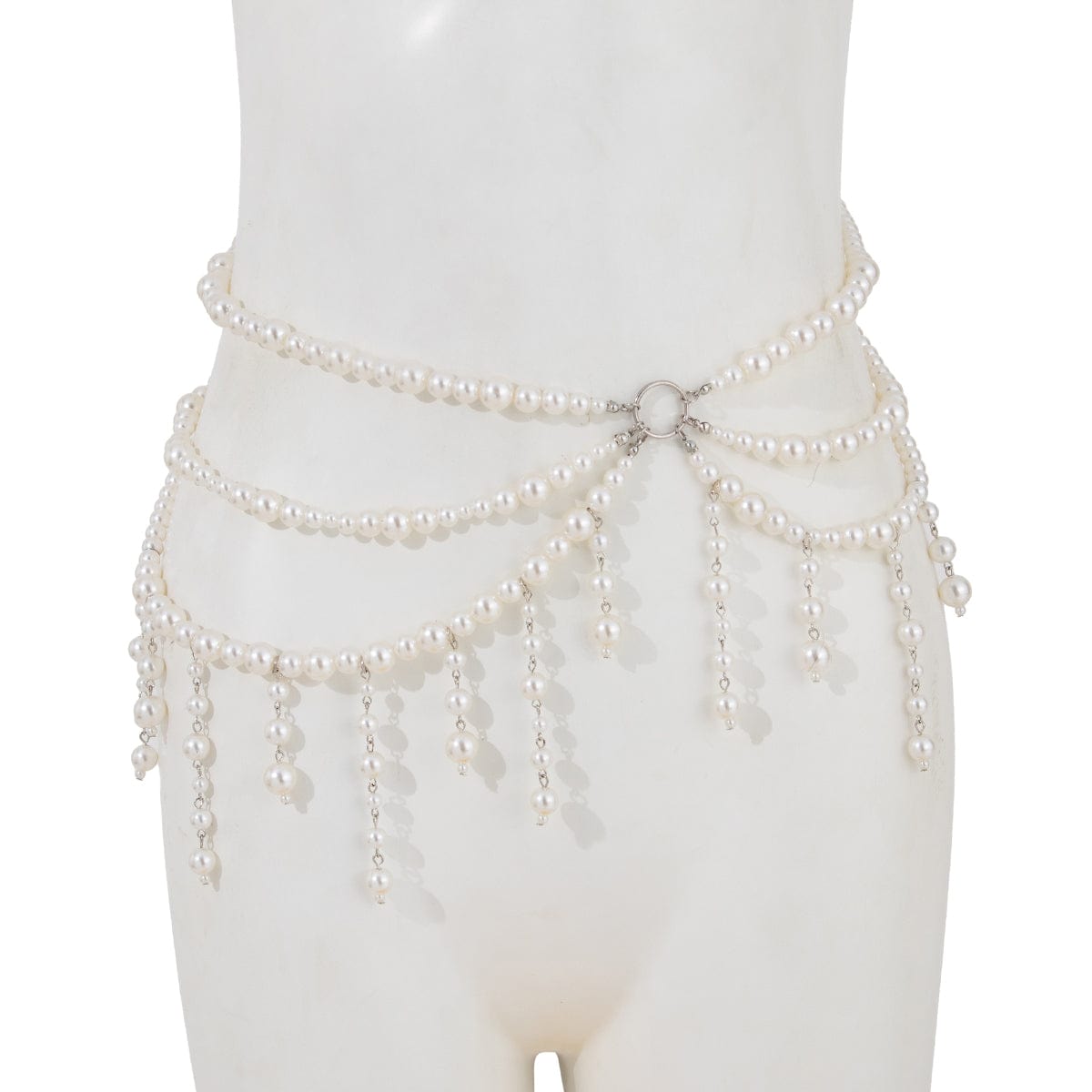 Bohemia Layered Pearl Tassel Waist Chain - ArtGalleryZen