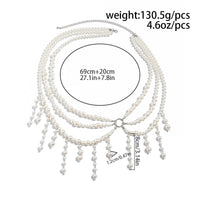 Thumbnail for Bohemia Layered Pearl Tassel Waist Chain - ArtGalleryZen
